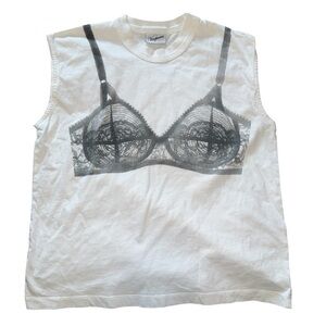 VAQUERA White Bra T-shirt Small